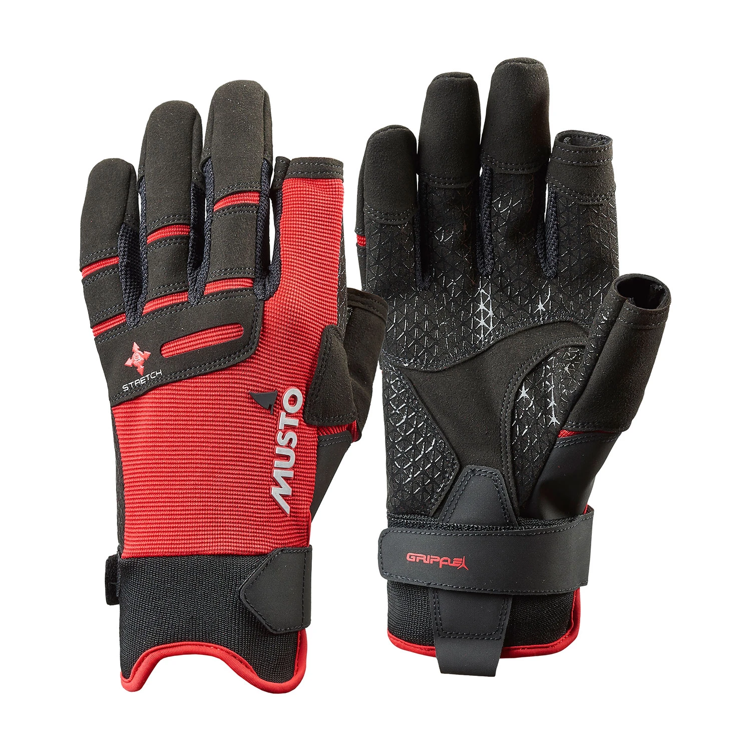 Musto Performance Long Finger Sailing Gloves - - Red 3 Musto Performance Long Finger Sailing Gloves - - Red