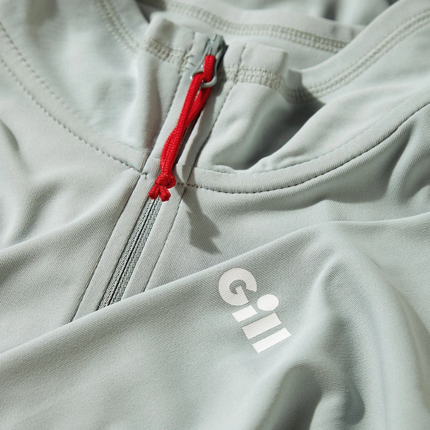 Gill Mens UV Tec Zip Neck Long Sleeve Tee - Image 4