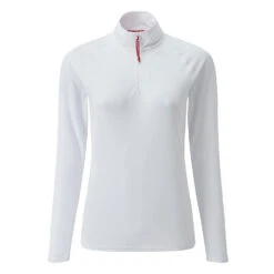 Aqua Wear Shop 24 Gill Womens UV Tec Long Sleeve Zip Tee - White
