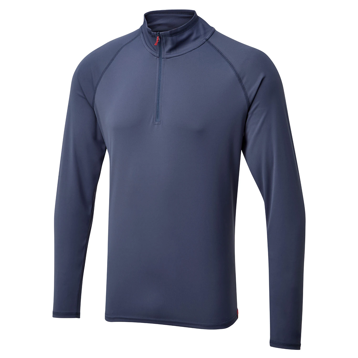 Gill Mens UV Tec Zip Neck Long Sleeve Tee - Ocean 4 Gill Mens UV Tec Zip Neck Long Sleeve Tee - Ocean - Image 2