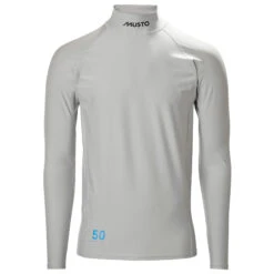 Musto Sunblock Dynamic Long Sleeve Rash Guard - Light Grey