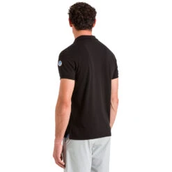 North Sails UPV 40+ Piquet Polo - Black -Aqua Wear Shop 2020 North Sails Polo Shirt 27M100 0099 msback1