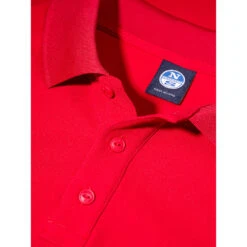North Sails Quick Dry Tactel Polo - Red -Aqua Wear Shop 2020 North Sails Polo Shirt 27M102 0070 det1