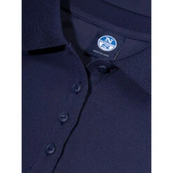 North Sails Womens Quick Dry Tactel Polo - Marine Blue -Aqua Wear Shop 2020 North Sails Womens Polo 27W102 0035 det1