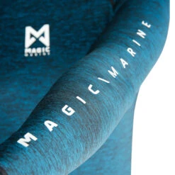 Magic Marine Womens Cube Long Sleeve Rashvest - Dark Blue Melee -Aqua Wear Shop 2022 Magic Marine Womens Cube Long Sleeve Rash Guard Dark Blue Melee MM081011 4MM081011 448 05