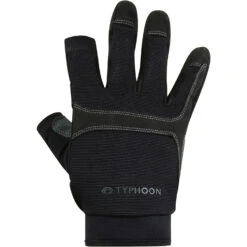 Typhoon Colwyn Full Finger Sailing Gloves - Black -Aqua Wear Shop 2022 Typhoon Colwyn Full Finger Sailing Gloves 3102610 1 1