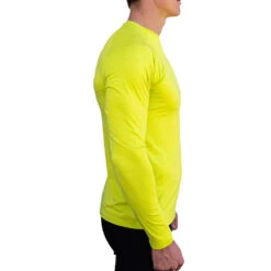 Vaikobi Tech Tee Long Sleeve UV50+ T-Shirt - Lime -Aqua Wear Shop 2022 Vaikobi Performance Tech Tee Long Ocean Yellow 3
