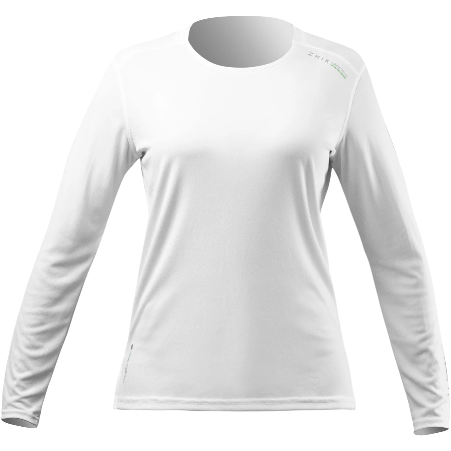 Zhik Womens UVActive Long Sleeve Quick Dry UV50+ Top - White ATP-0075 3 Zhik Womens UVActive Long Sleeve Quick Dry UV50+ Top - White ATP-0075