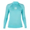 Magic Marine Womens Cube Long Sleeve Rashvest - Blue Melee 1 Magic Marine Womens Cube Long Sleeve Rashvest - Blue Melee -Aqua Wear Shop Magic Marine Womens Cube Long Sleeve Rash Vest Blue Melee MM081011 499