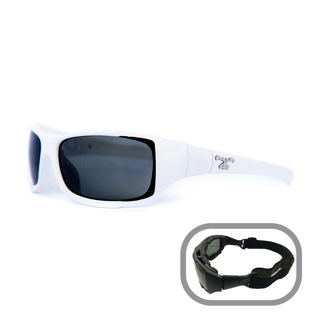 Triggernaut Transmission Watersports Sunglasses - White Shark / Grey 3 Triggernaut Transmission Watersports Sunglasses - White Shark / Grey
