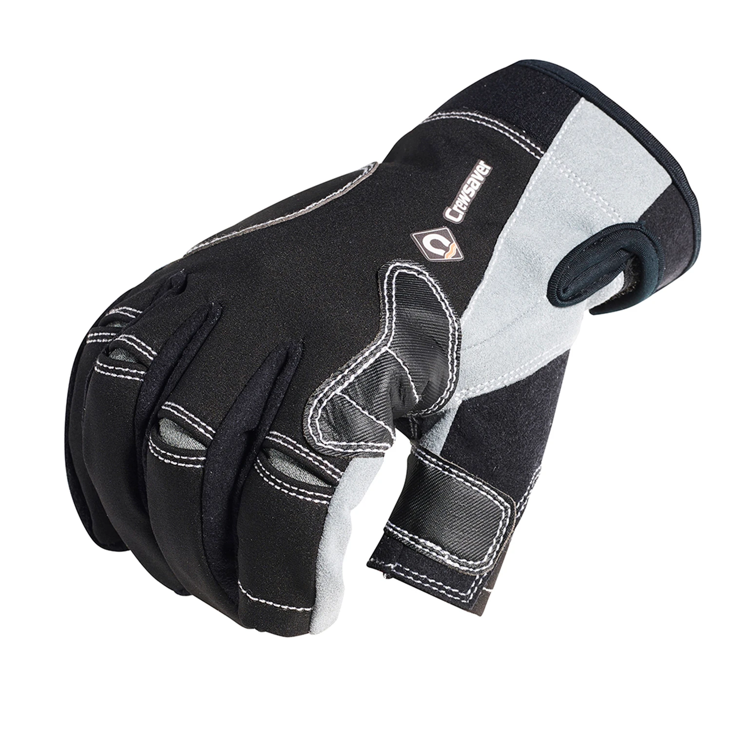 Crewsaver Junior Three Finger Gloves - Black 5 Crewsaver Junior Three Finger Gloves - Black - Image 3